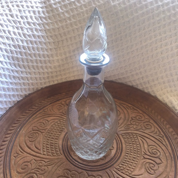 Vintage Other - Vtg 1967 ornate glass liquor decanter